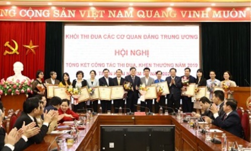 Khối thi đua các cơ quan đảng Trung ương tổng kết công tác thi đua, khen thưởng năm 2019, triển khai nhiệm vụ năm 2020